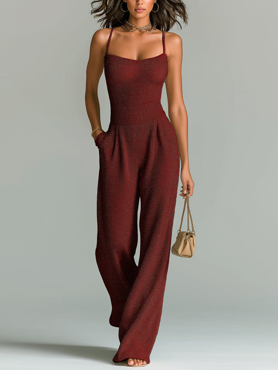 Roberta | Elegant Sleeveless Wide-Leg Jumpsuit