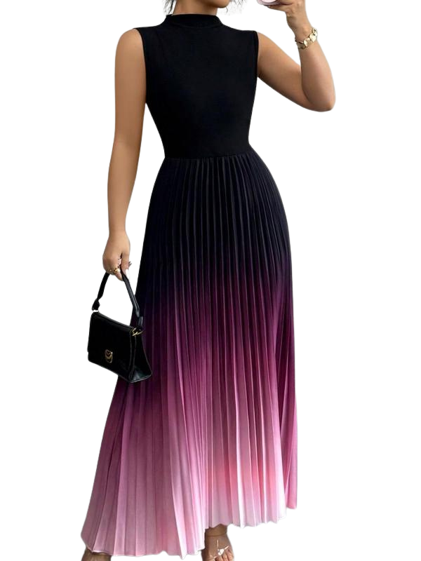 Camille™ – Elegant Ombre Sleeveless Evening Dress