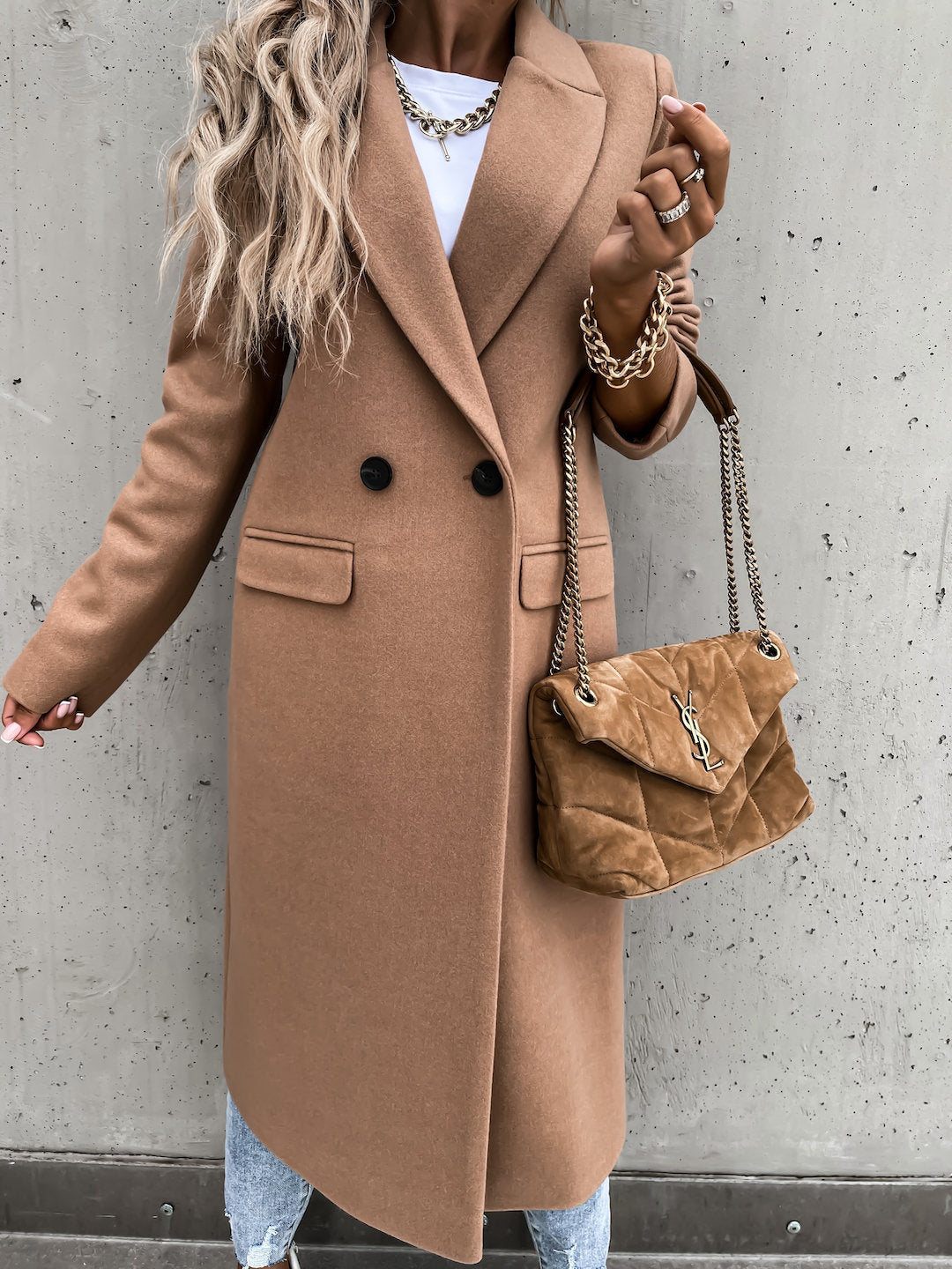 EVELYN - CLASSIC WINTER COAT WITH LAPELS