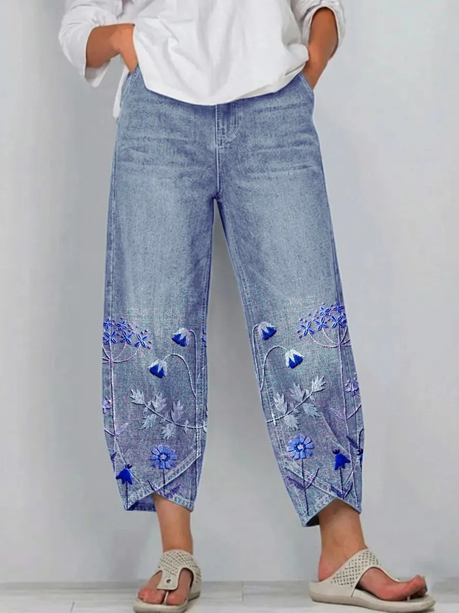 Aven | Casual Embroidered Pants
