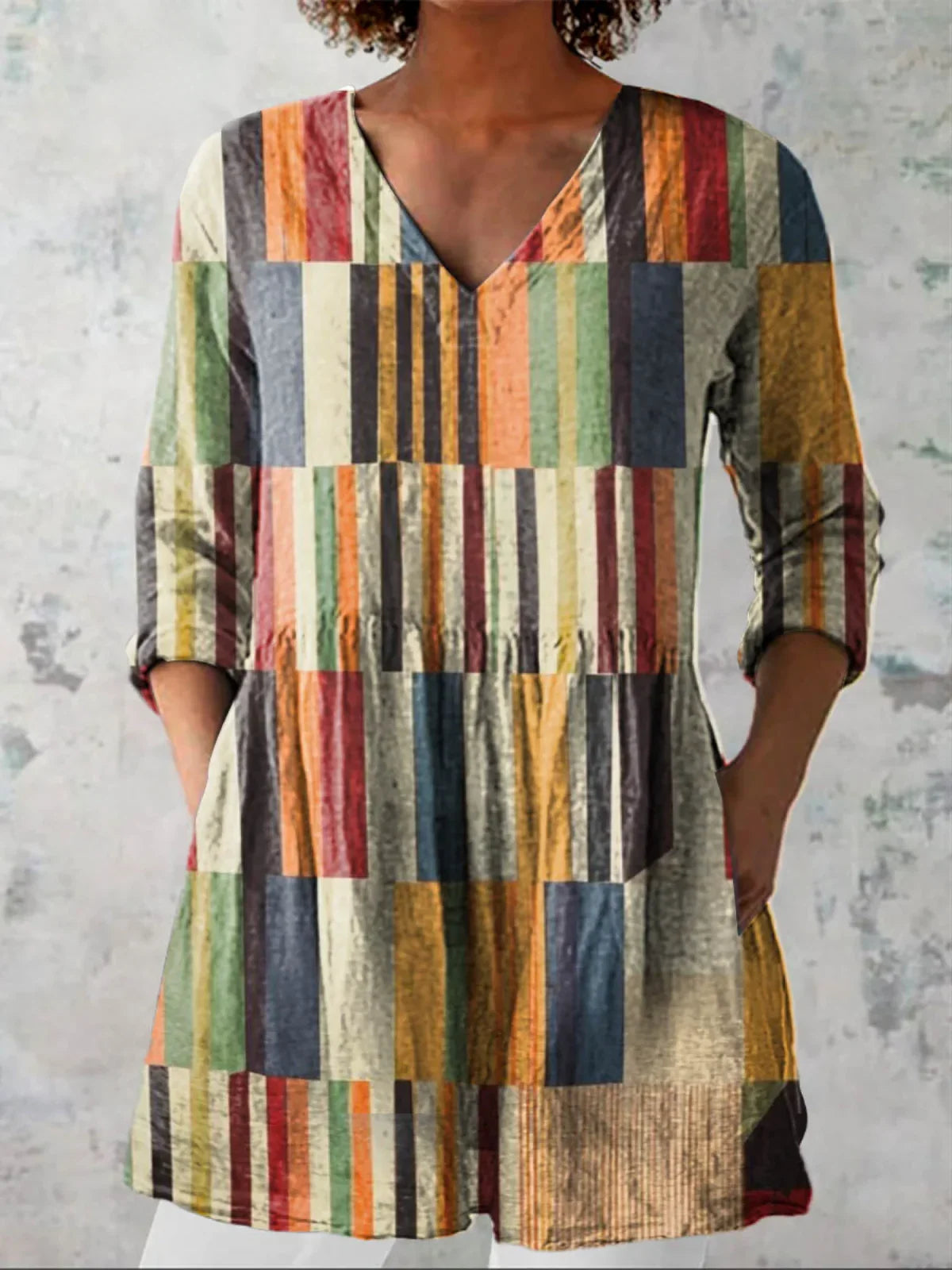 Sophie | Long Blouse with V-Neck