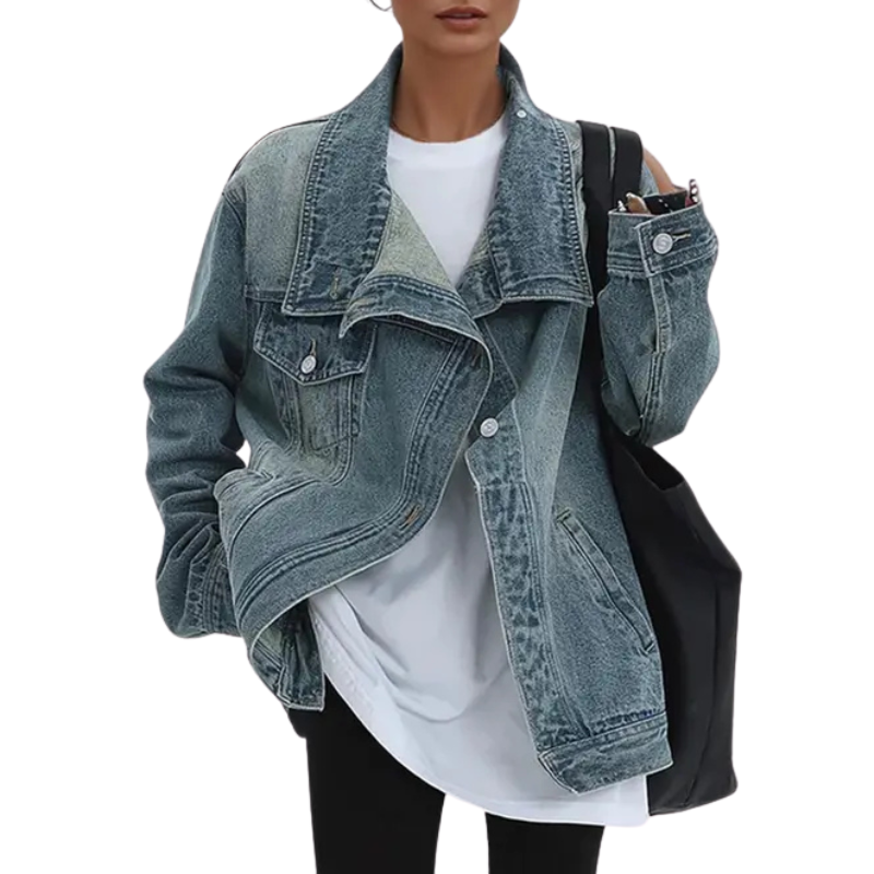 Camille – Street Style Trendy Asymmetric Button Jacket