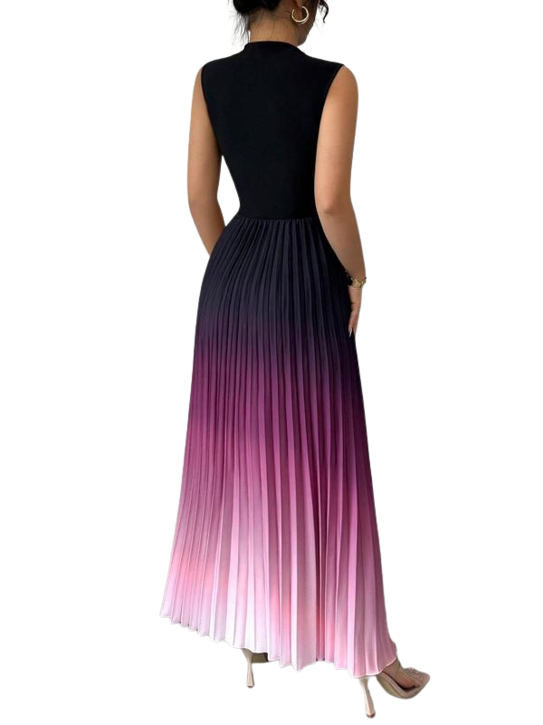 Camille™ – Elegant Ombre Sleeveless Evening Dress