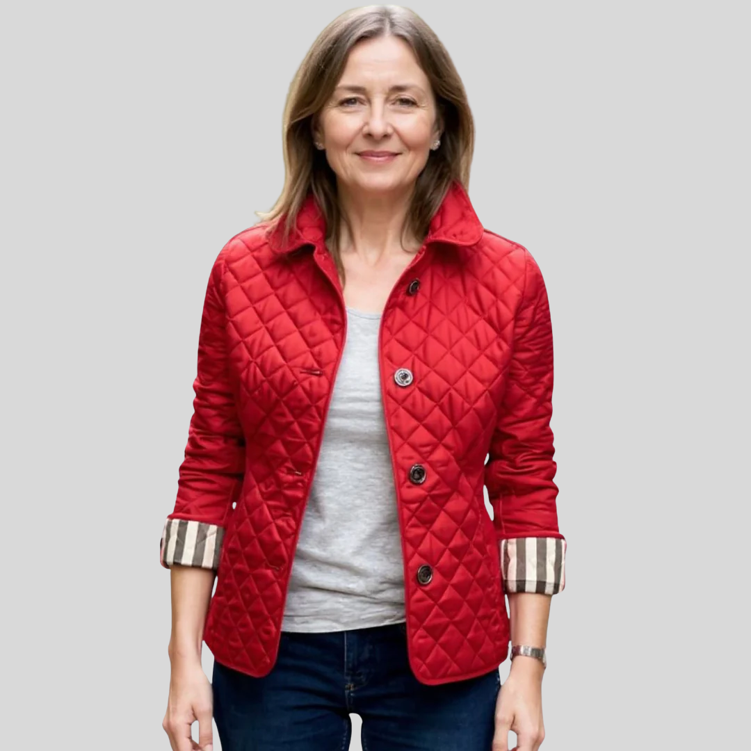 HAILEY | CASUAL QUILTED JACKET WITH TURNED-DOWN COLLAR