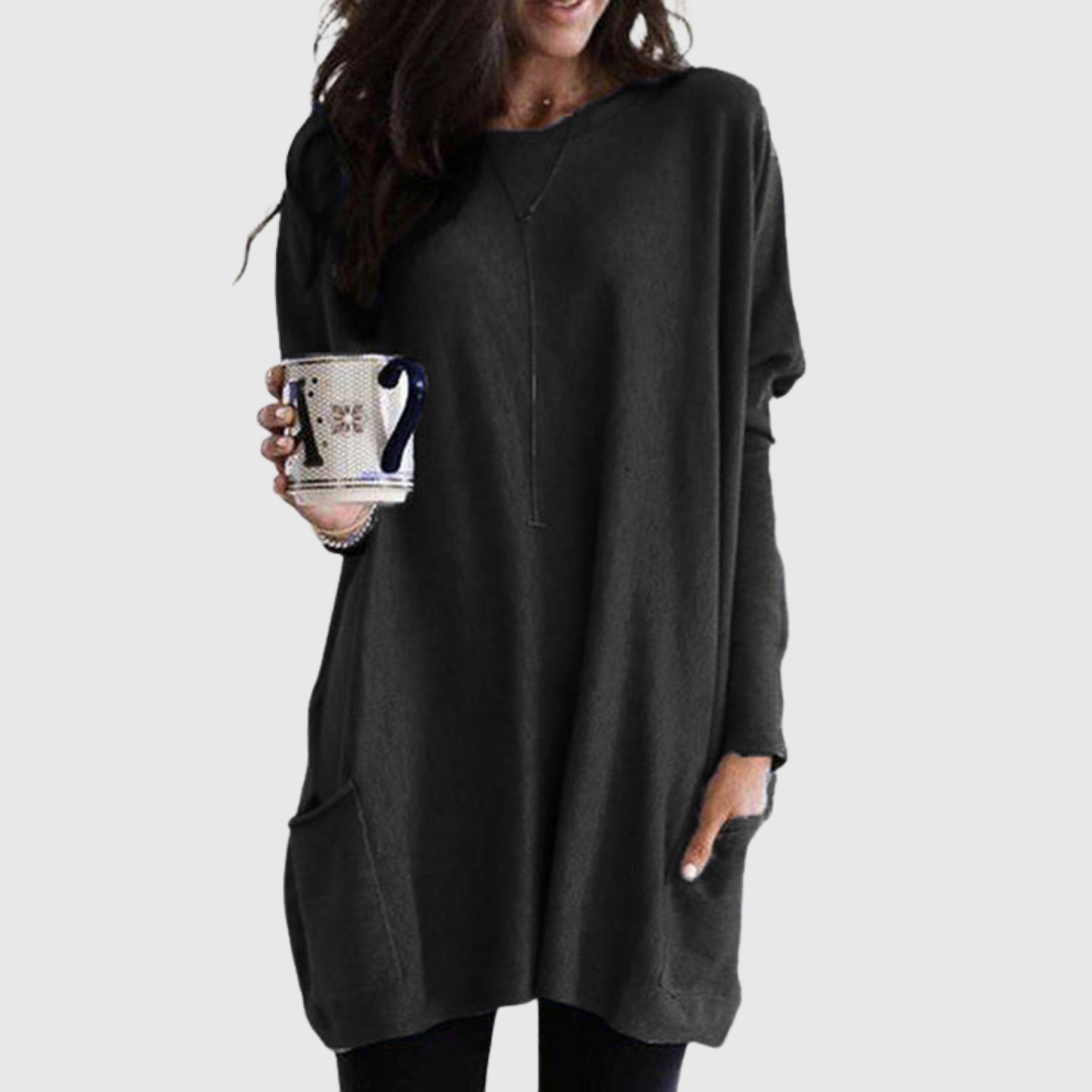 FENORA | RELAXED POCKET TUNIC WITH COVERAGE