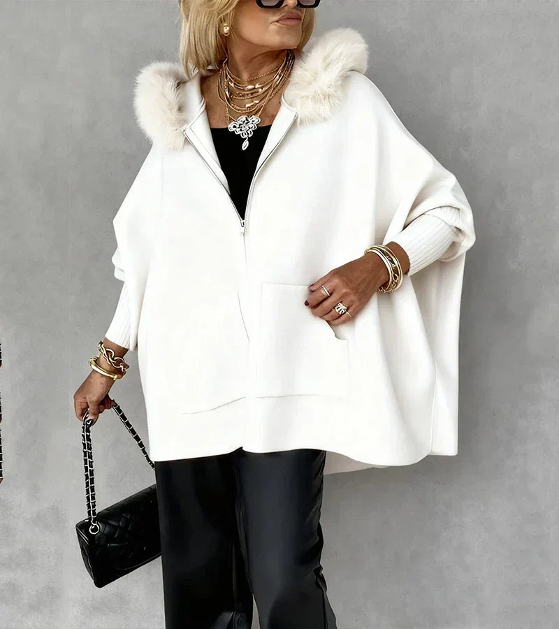 Maribelle | Casual Hooded Coat with Fur Collar