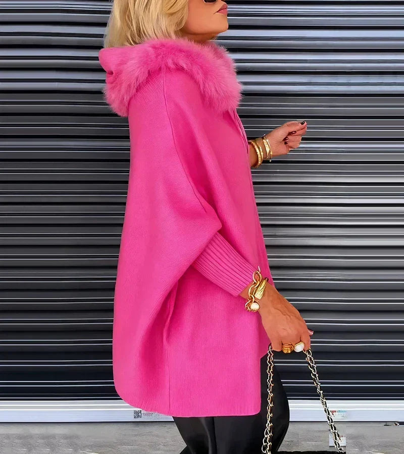 Maribelle | Casual Hooded Coat with Fur Collar