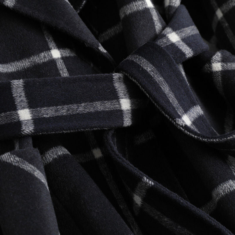 Valeria | Retro Plaid Tweed Coat
