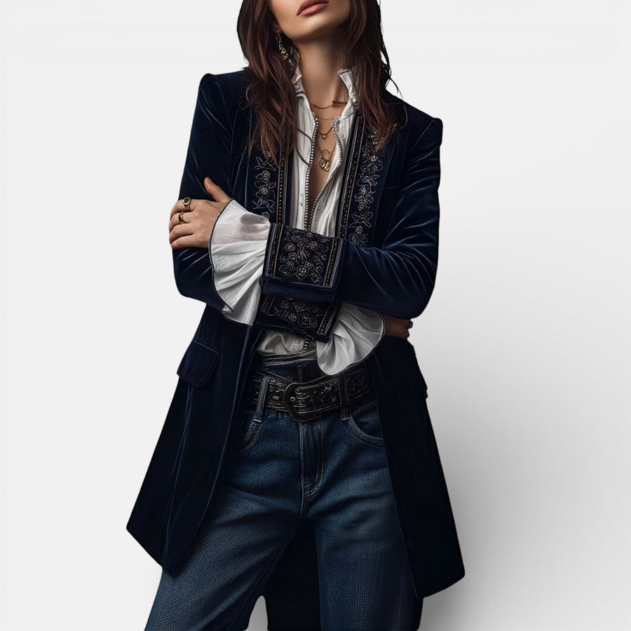 Eliza™ | Elegant Velvet Jacket