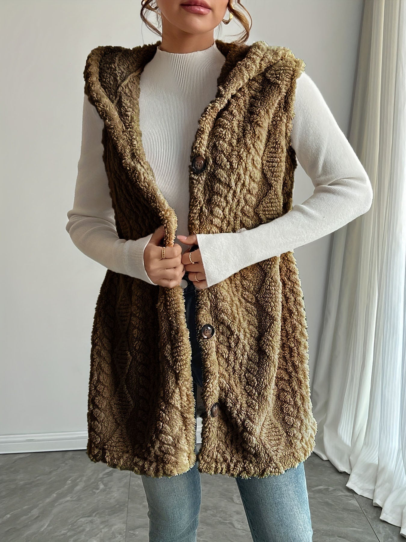 Evanna | Hooded Sleeveless Vest