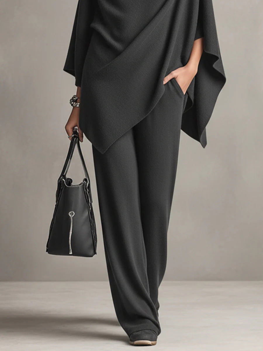 Celeste | Elegant Drape Two-Piece Set