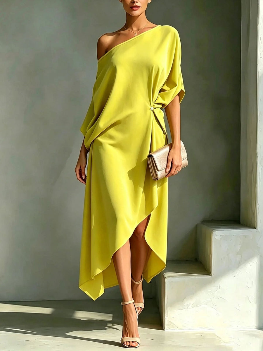Suziene - Elegant Asymmetrical Dress