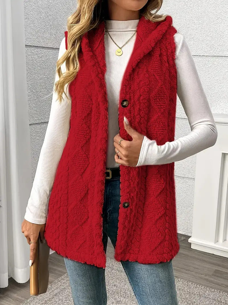Evanna | Hooded Sleeveless Vest
