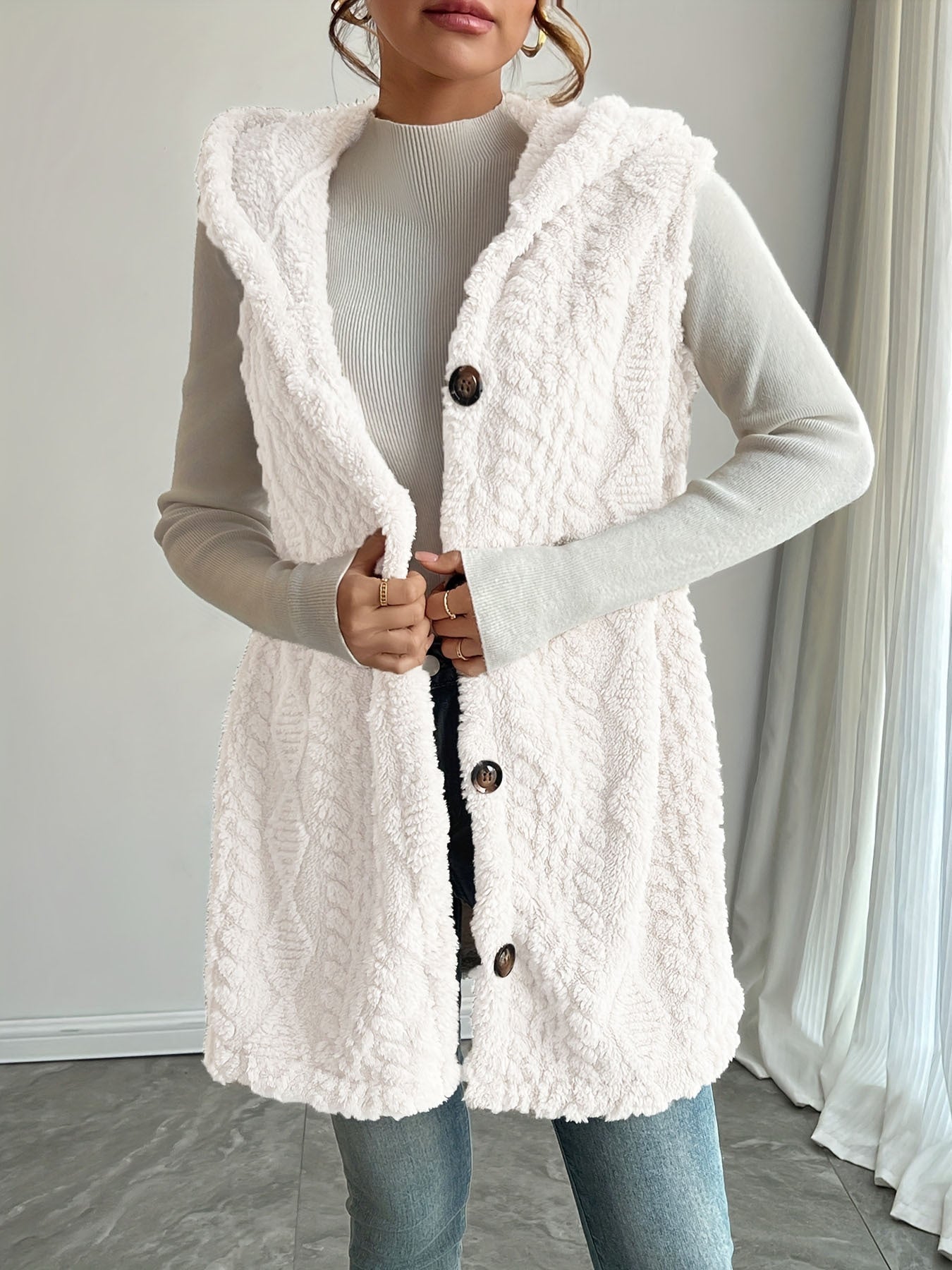 Evanna | Hooded Sleeveless Vest