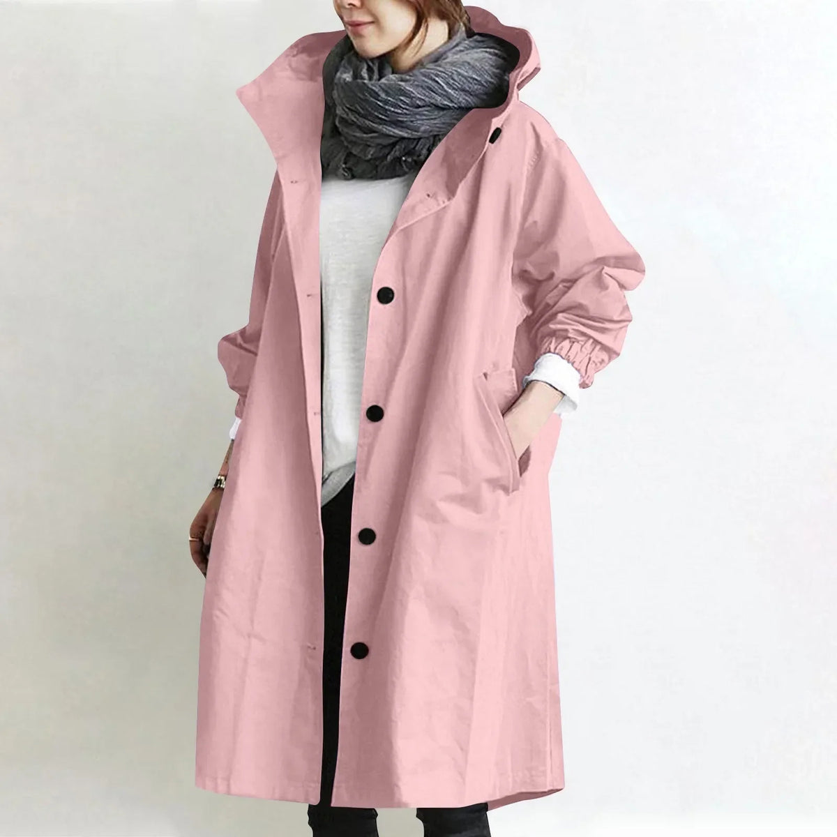 Arabella - Hooded Longline Trench Coat