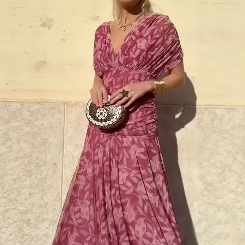 Hayden™ Floral V-Neck Maxi Dress