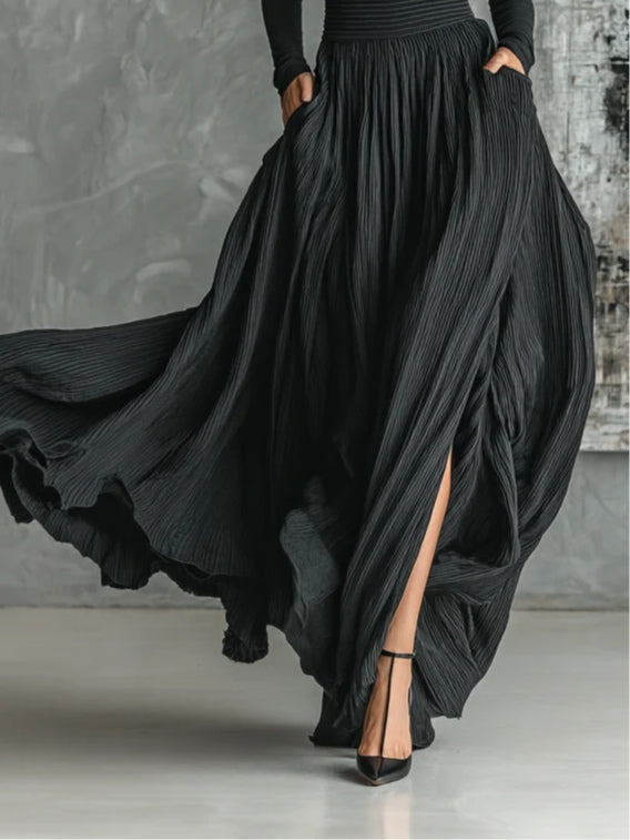 Avelina™ | Elegant Pleated Maxi Dress