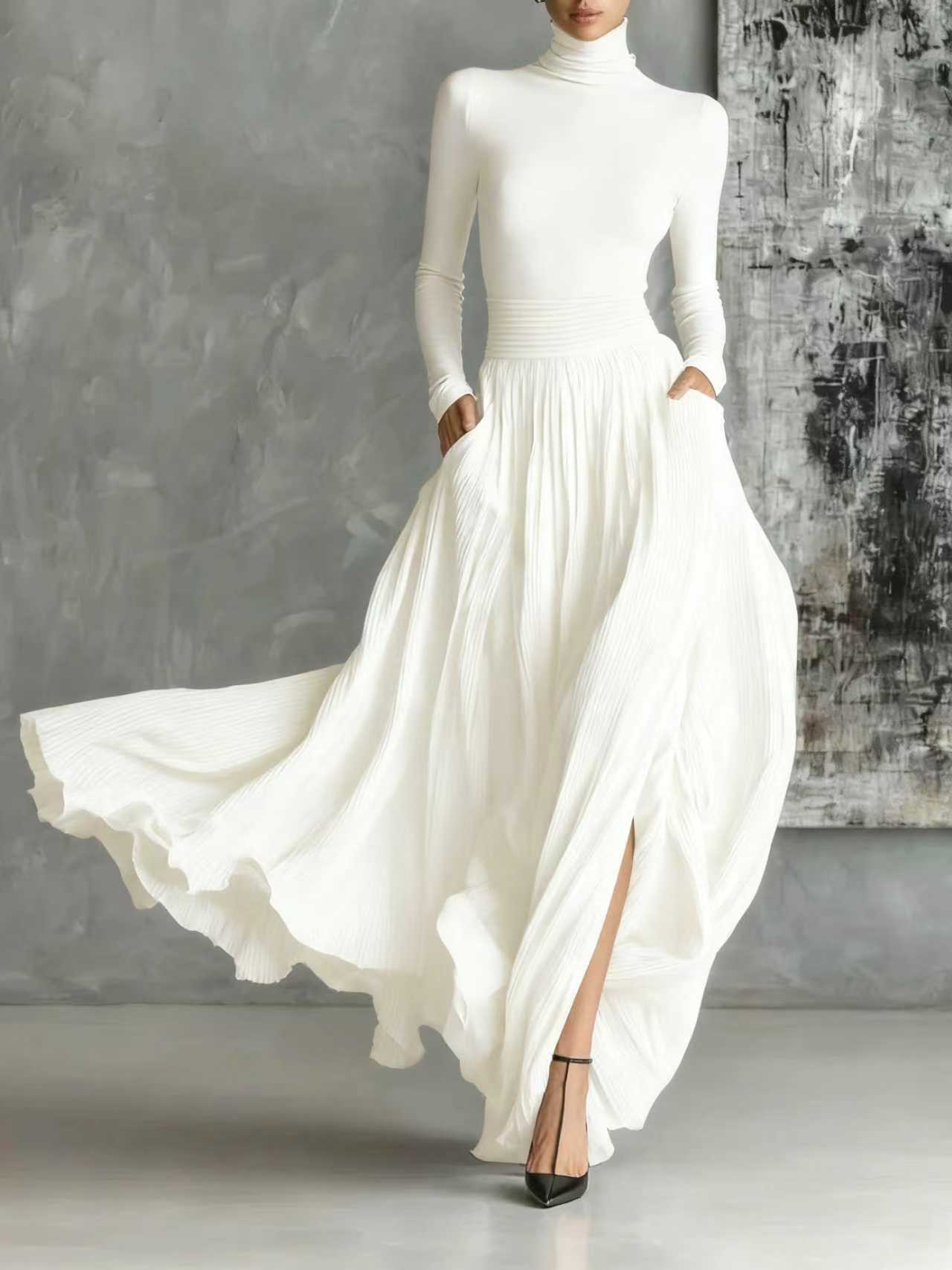 Avelina™ | Elegant Pleated Maxi Dress