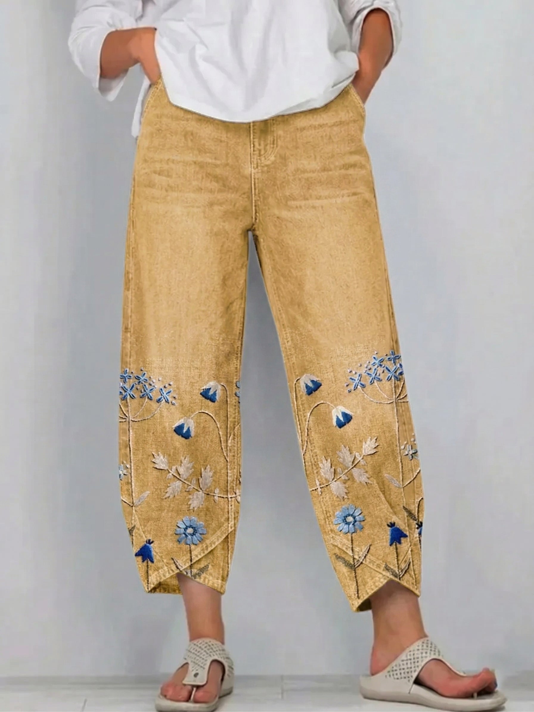 Aven | Casual Embroidered Pants