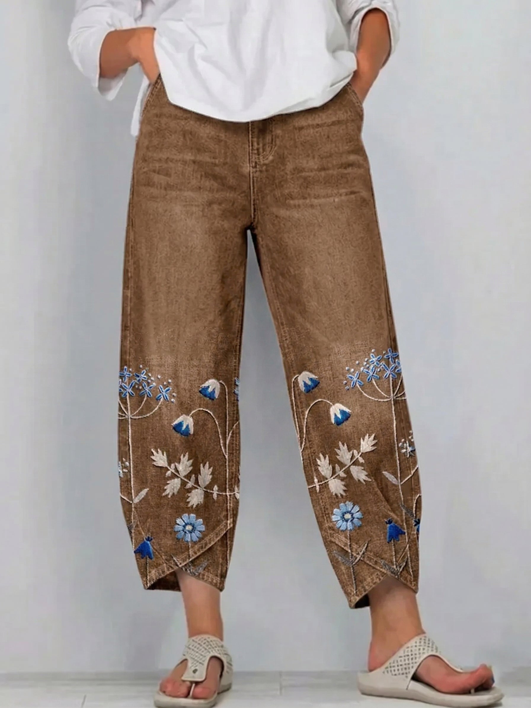 Aven | Casual Embroidered Pants