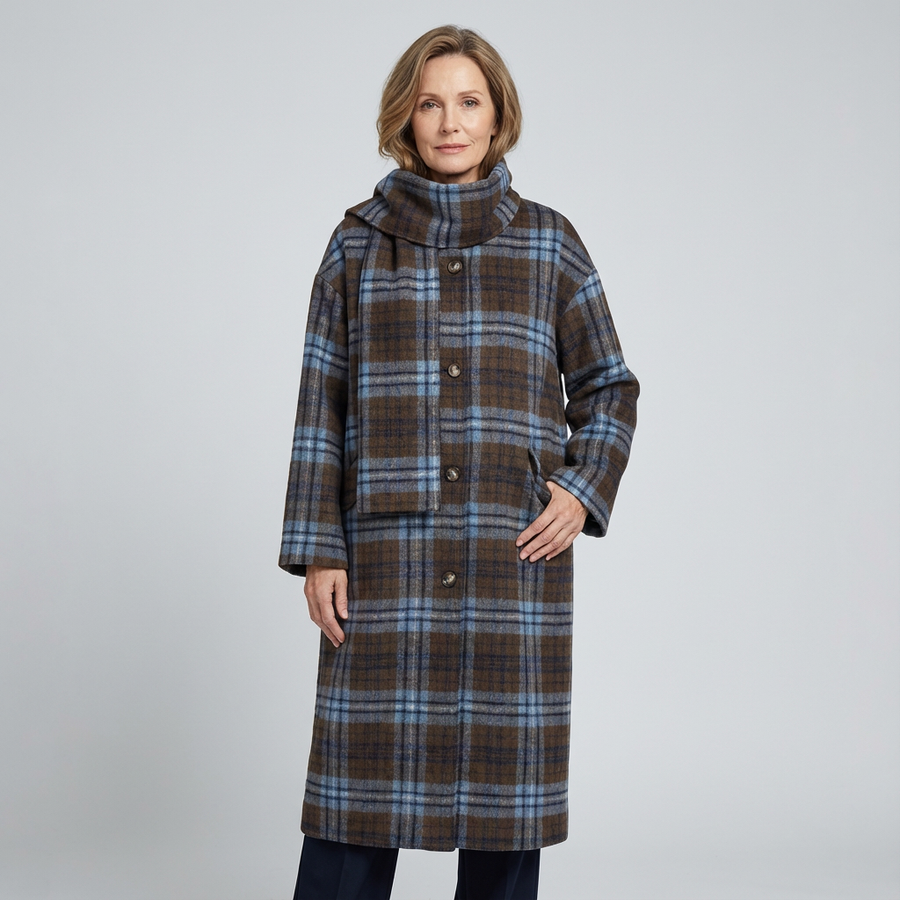 Eleanor | Timeless Plaid Wool Coat