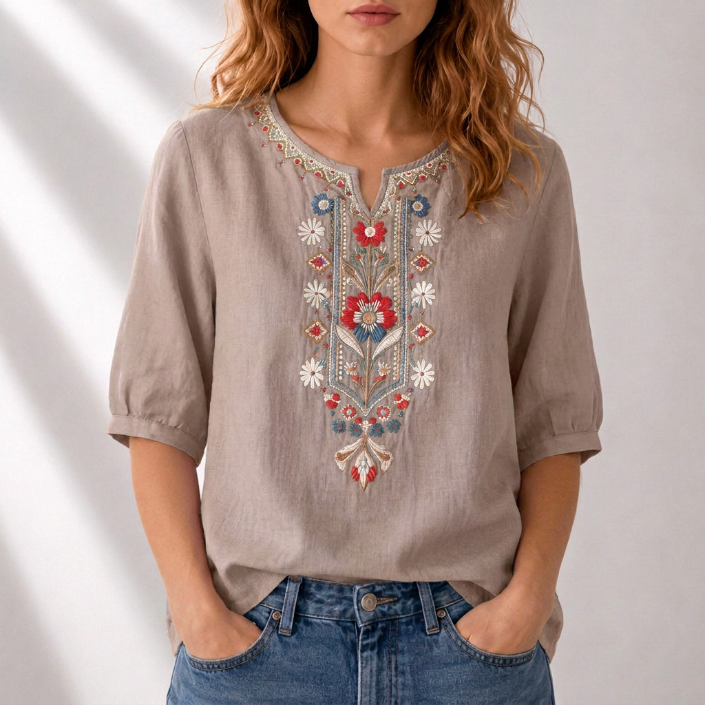 Seraphina Floral Embroidered Blouse