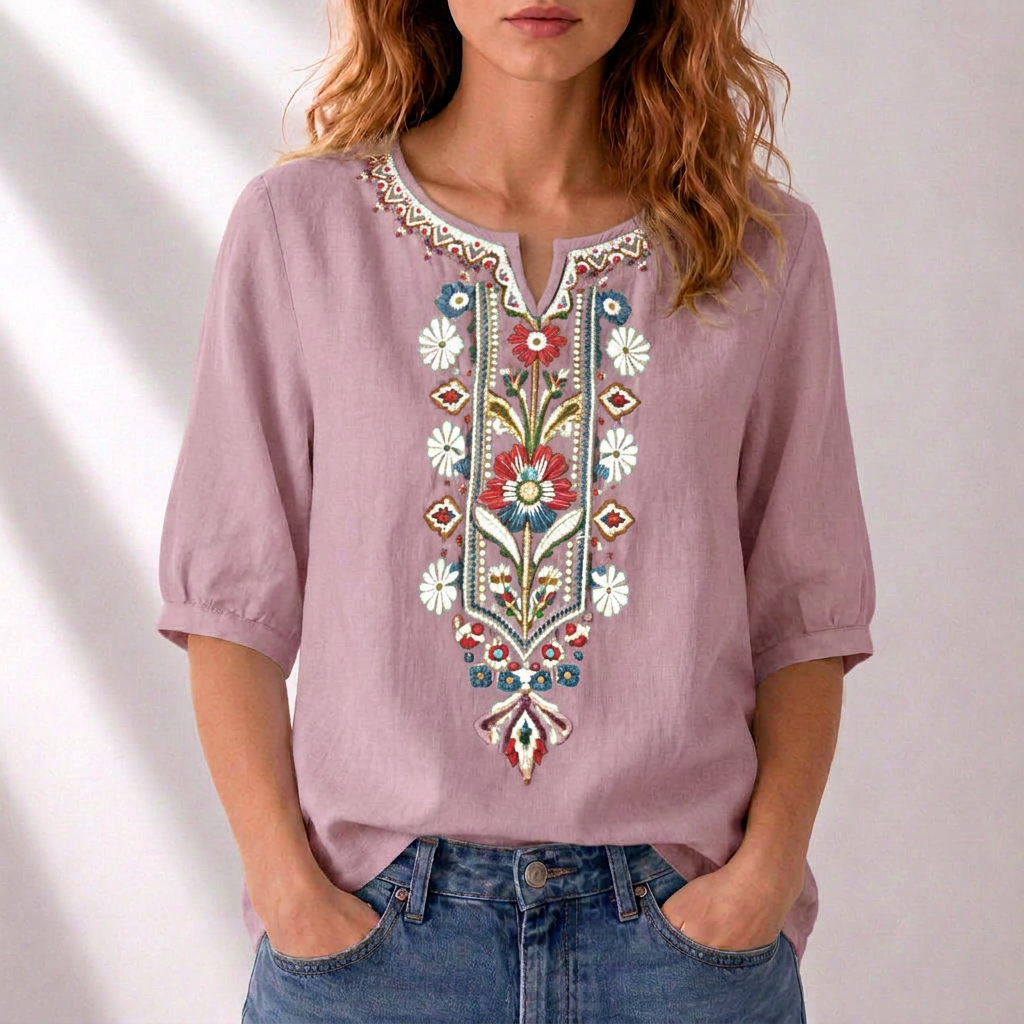 Seraphina Floral Embroidered Blouse