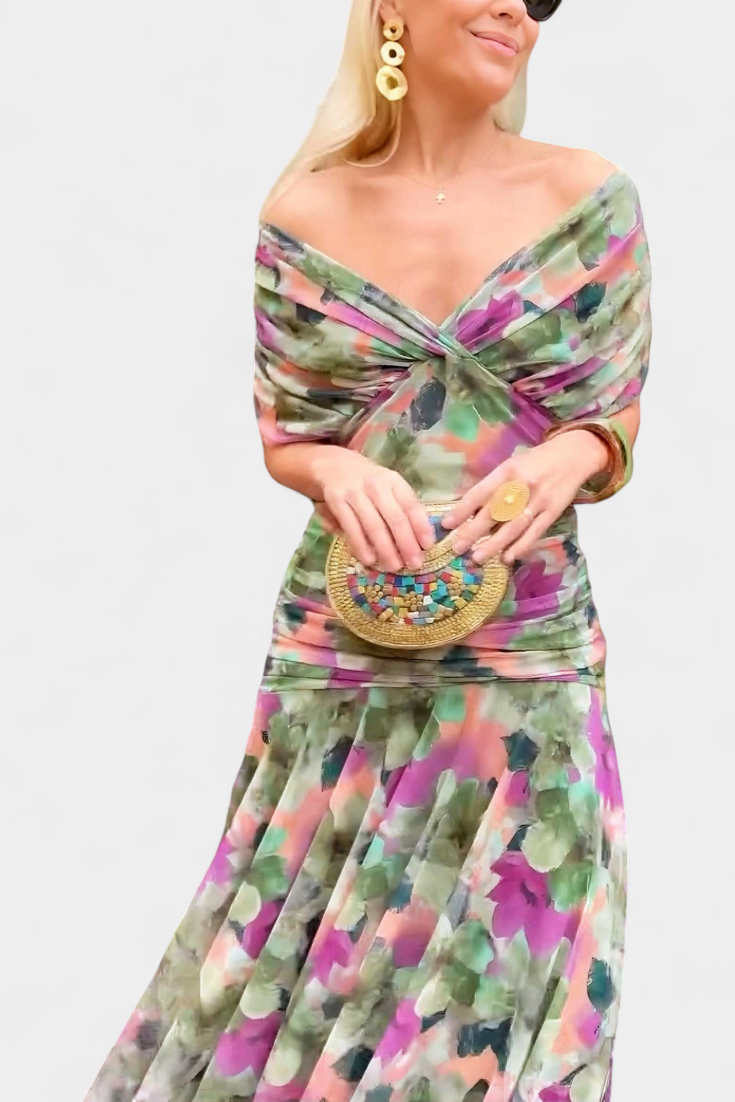 Hayden™ Floral V-Neck Maxi Dress