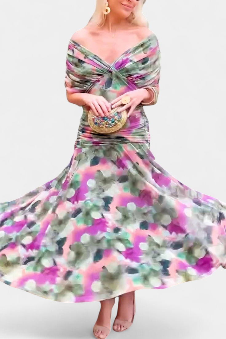 Hayden™ Floral V-Neck Maxi Dress
