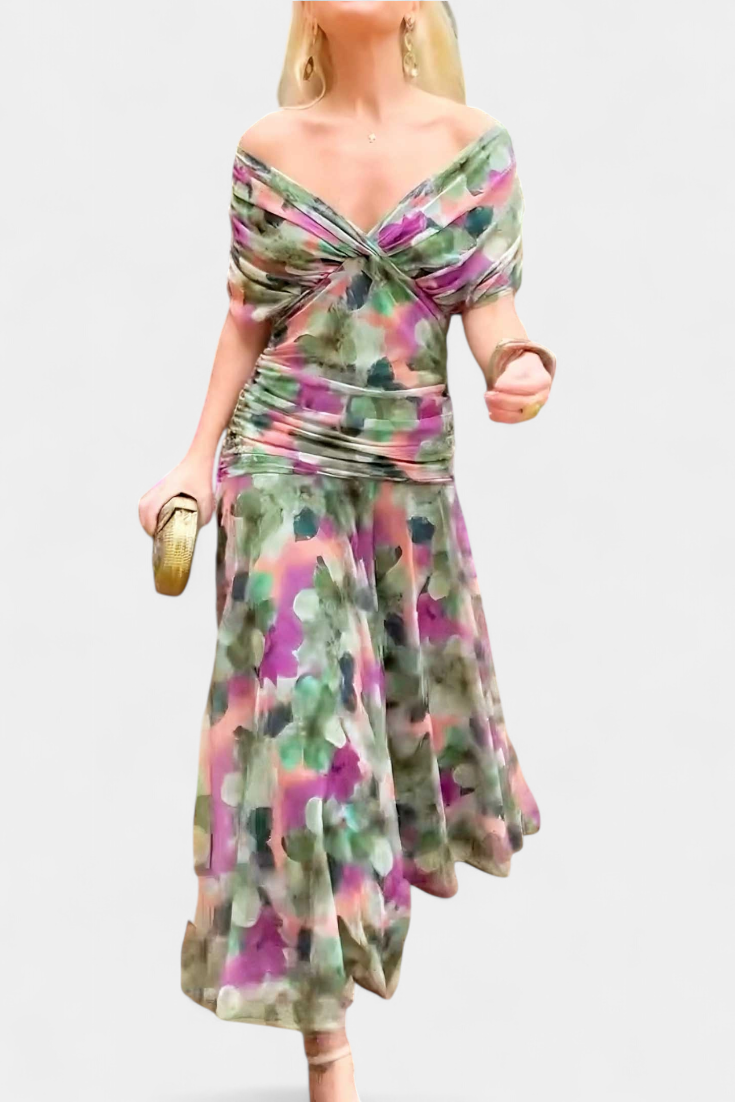 Hayden™ Floral V-Neck Maxi Dress