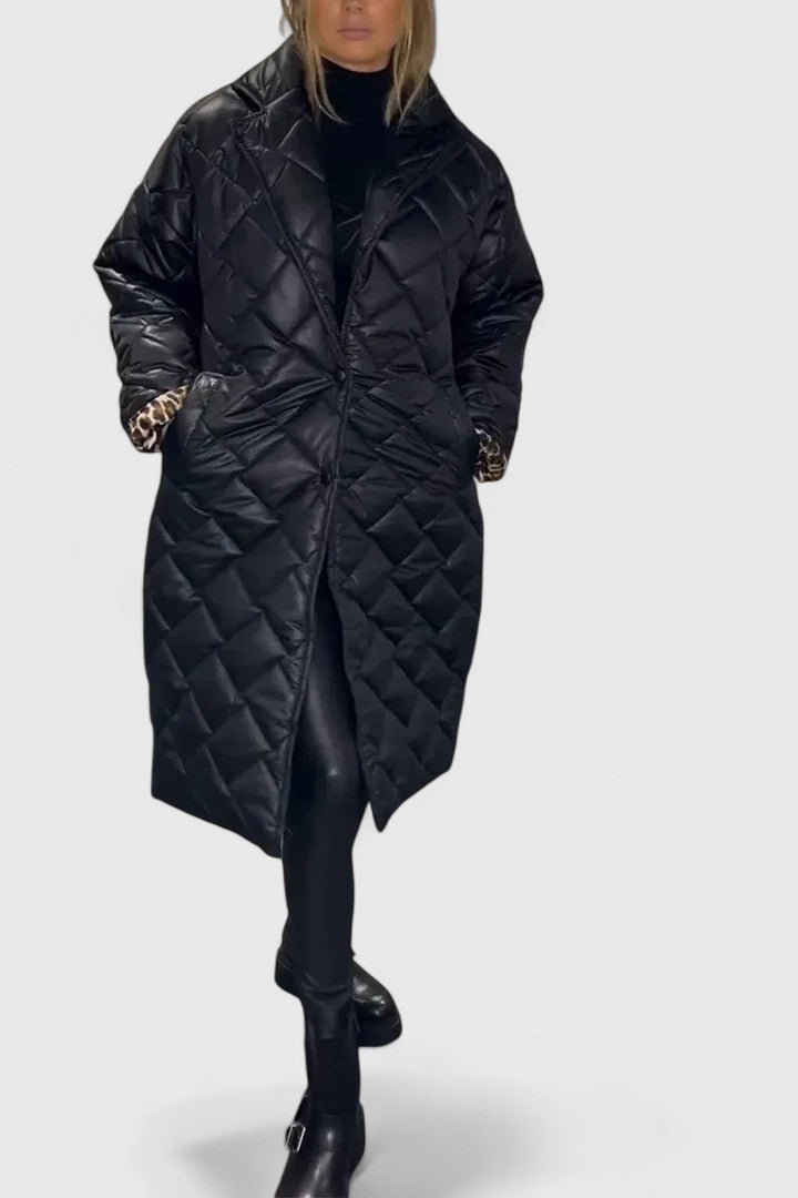 ELARA Reversible Quilted Coat