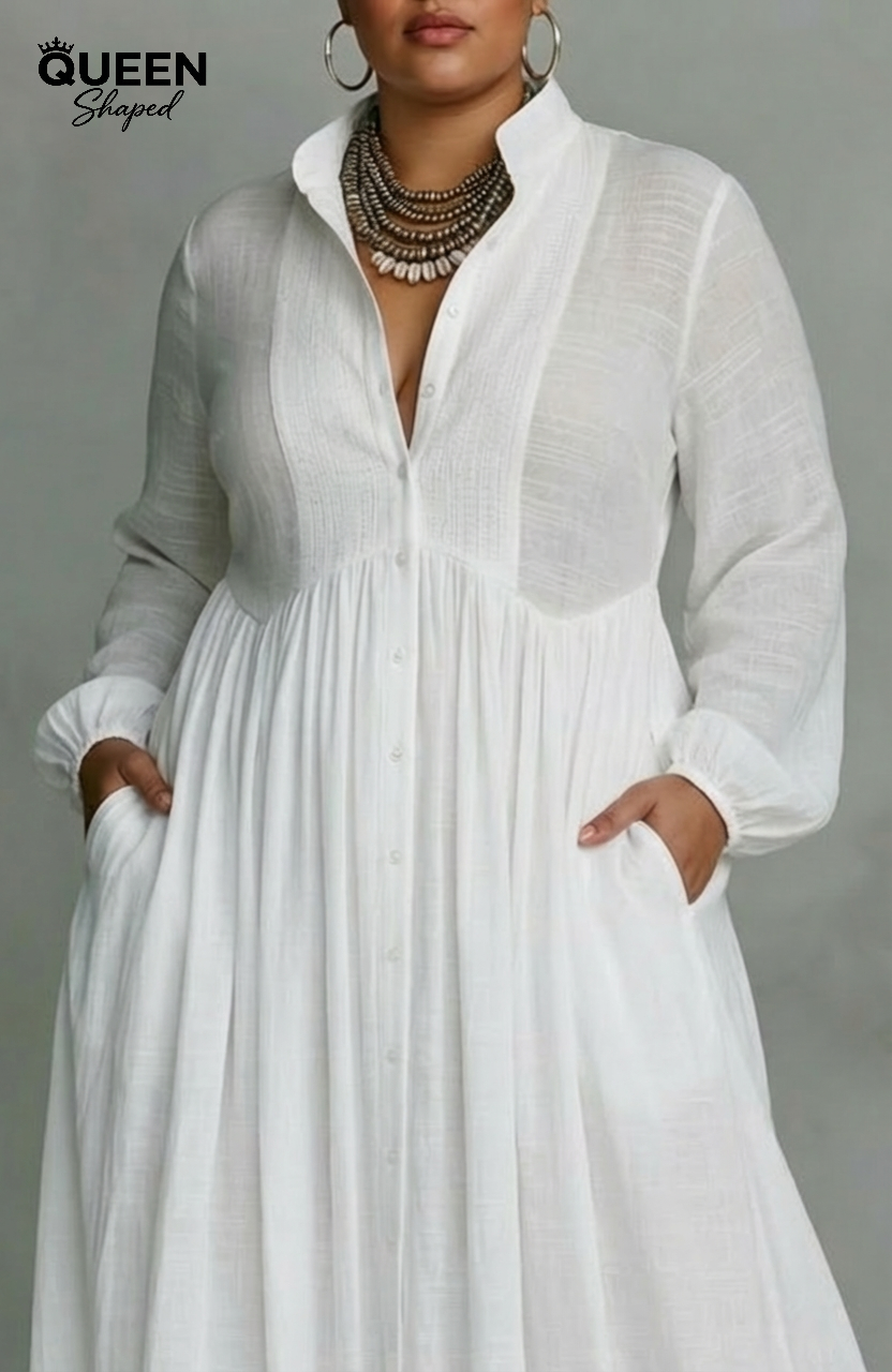Serena | Flowing Button-Front Maxi Dress