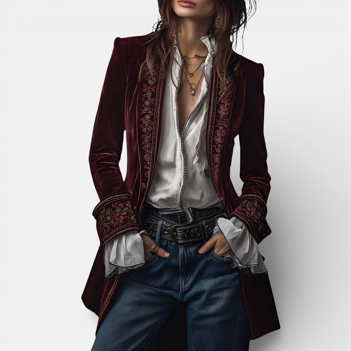 Eliza™ | Elegant Velvet Jacket