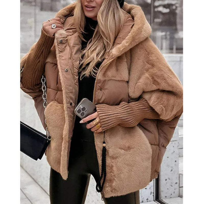 Marcelle | Elegant Faux Fur Puffer Jacket